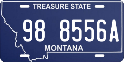 MT license plate 988556A