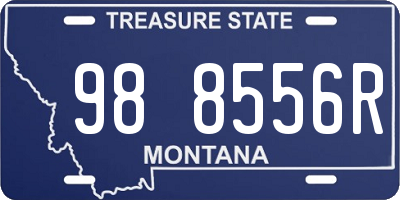 MT license plate 988556R