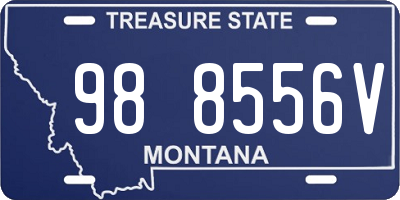 MT license plate 988556V