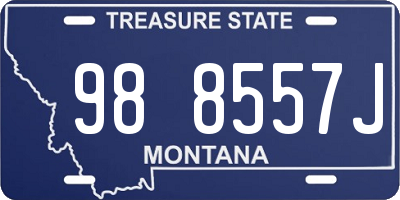 MT license plate 988557J