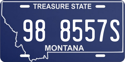 MT license plate 988557S