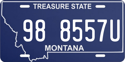 MT license plate 988557U