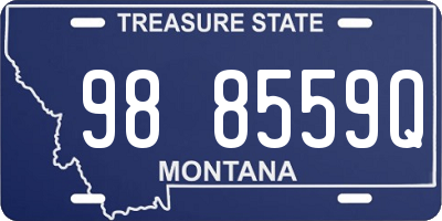 MT license plate 988559Q