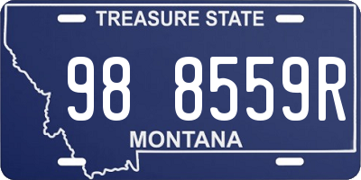 MT license plate 988559R