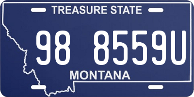 MT license plate 988559U