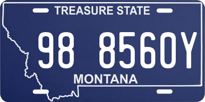 MT license plate 988560Y