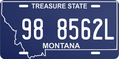 MT license plate 988562L