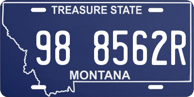 MT license plate 988562R