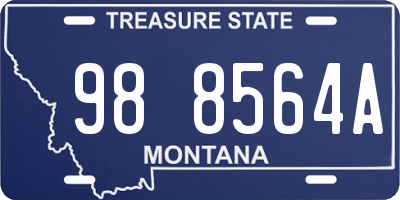 MT license plate 988564A