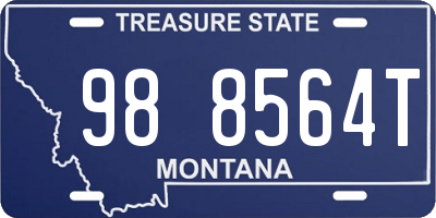 MT license plate 988564T