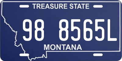 MT license plate 988565L