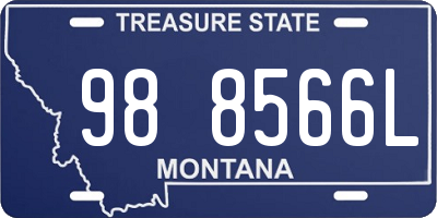 MT license plate 988566L