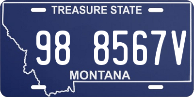 MT license plate 988567V