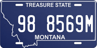 MT license plate 988569M