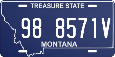 MT license plate 988571V