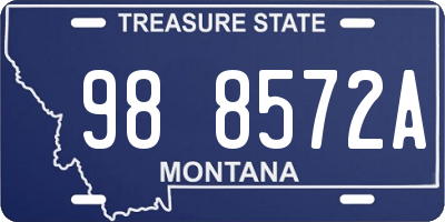 MT license plate 988572A