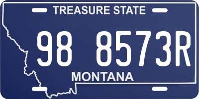 MT license plate 988573R