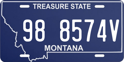 MT license plate 988574V