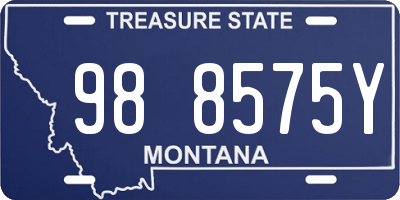 MT license plate 988575Y