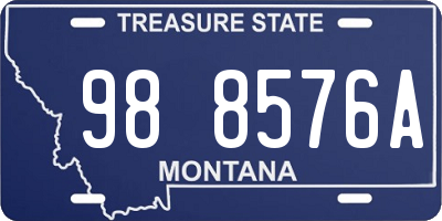 MT license plate 988576A