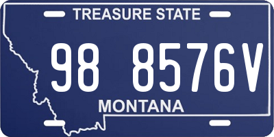 MT license plate 988576V