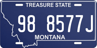 MT license plate 988577J