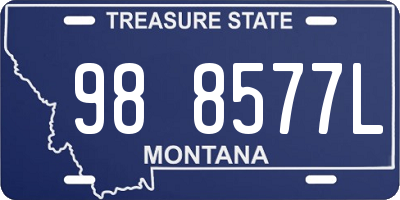 MT license plate 988577L