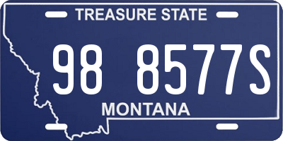 MT license plate 988577S