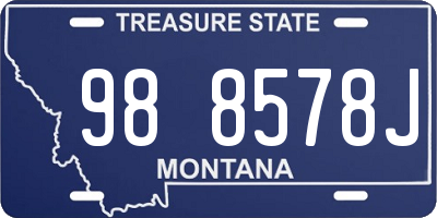 MT license plate 988578J