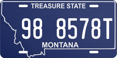 MT license plate 988578T