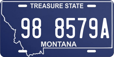 MT license plate 988579A