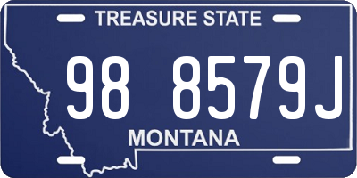 MT license plate 988579J