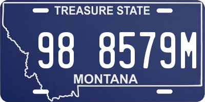 MT license plate 988579M