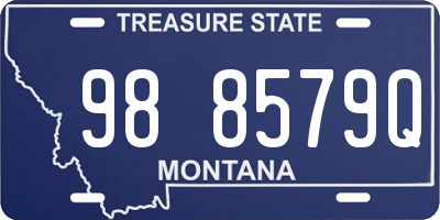 MT license plate 988579Q