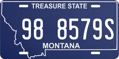MT license plate 988579S