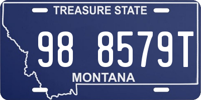 MT license plate 988579T