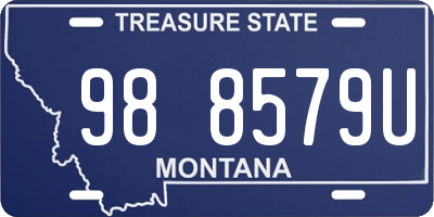 MT license plate 988579U