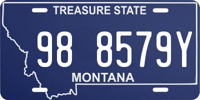 MT license plate 988579Y