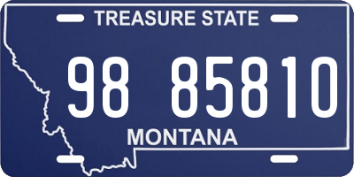 MT license plate 988581O