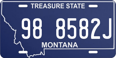 MT license plate 988582J