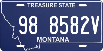 MT license plate 988582V