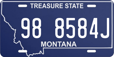 MT license plate 988584J
