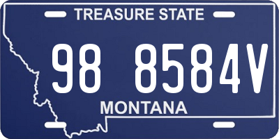 MT license plate 988584V