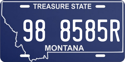 MT license plate 988585R