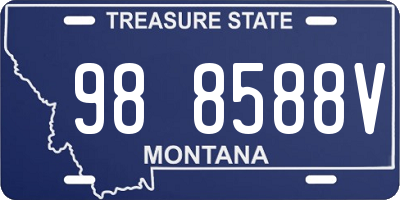 MT license plate 988588V