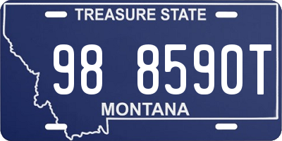 MT license plate 988590T
