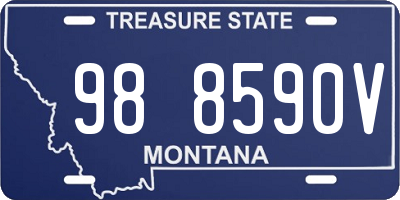 MT license plate 988590V