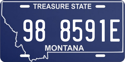 MT license plate 988591E