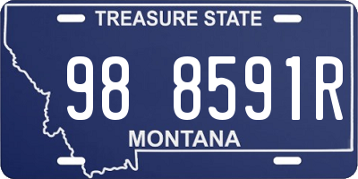 MT license plate 988591R