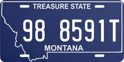 MT license plate 988591T